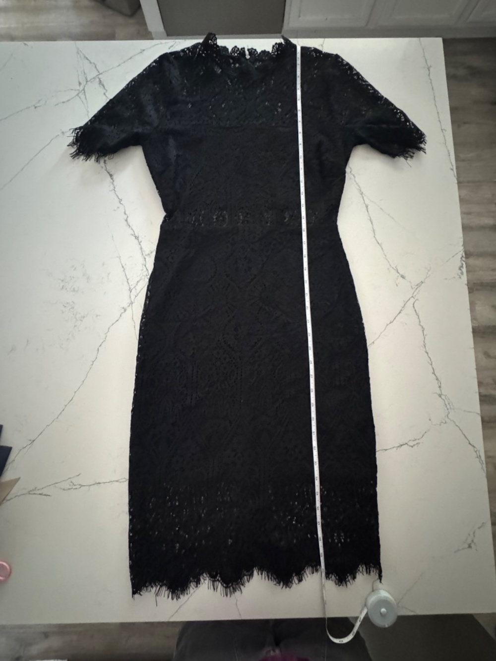 Lulu's Remarkable Elegant Bodycon Black Lace Dress Size Medium - Picture 13 of 13